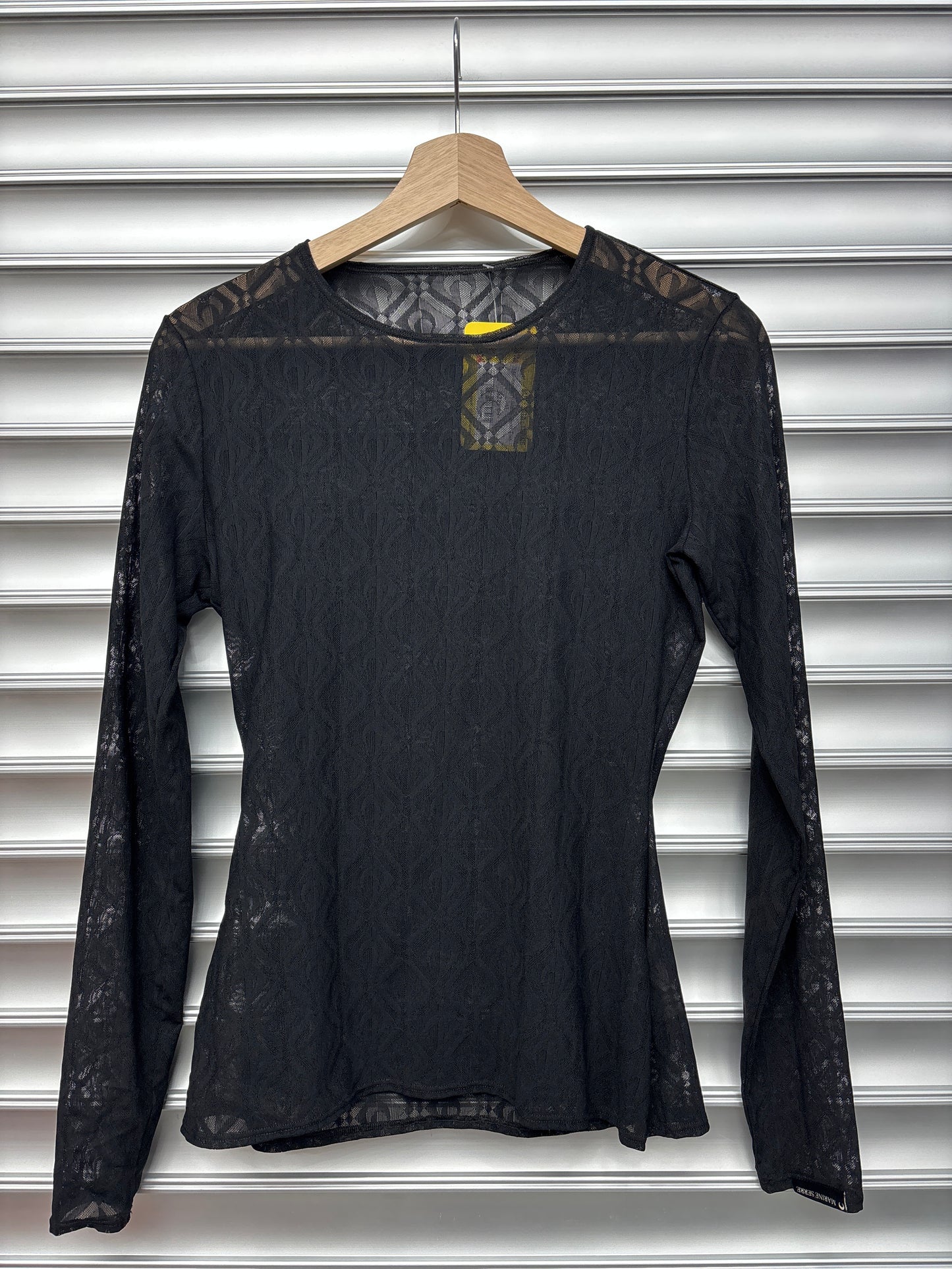 Marine Serre Black Sheer Top - M