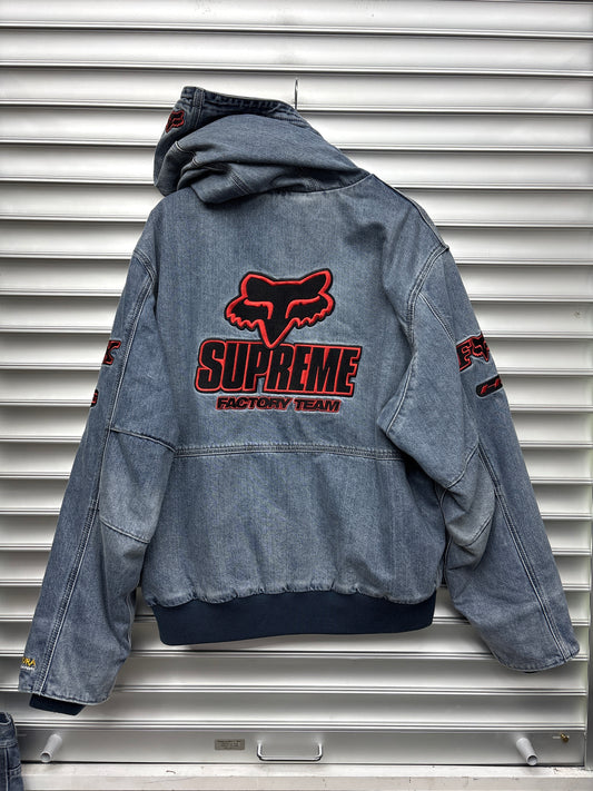 Supreme Fox Racing Cordura Denim Jacket - L**