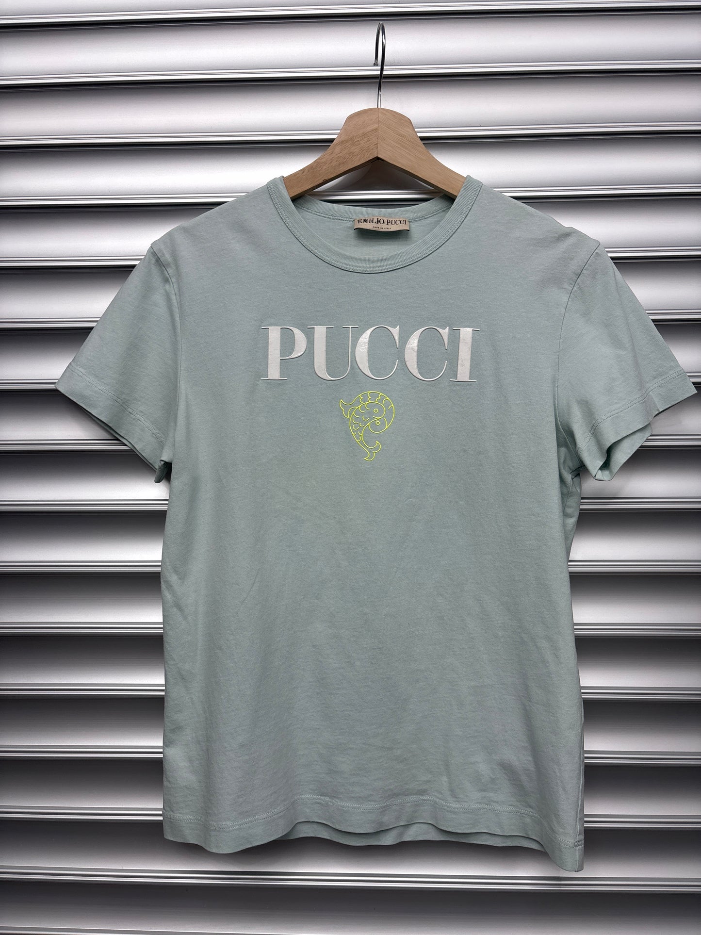 Pucci Baby Blue Ying Yang Tee - XS