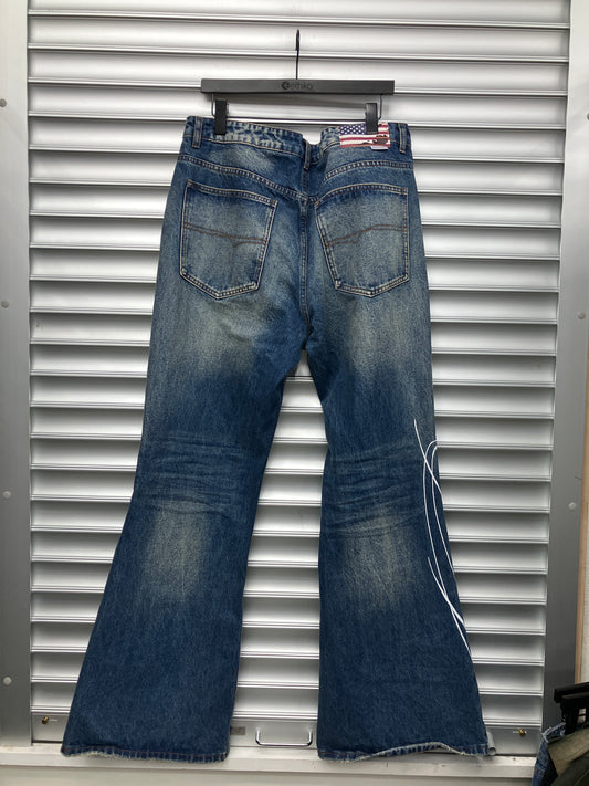 Raspberry Script Denim - XL