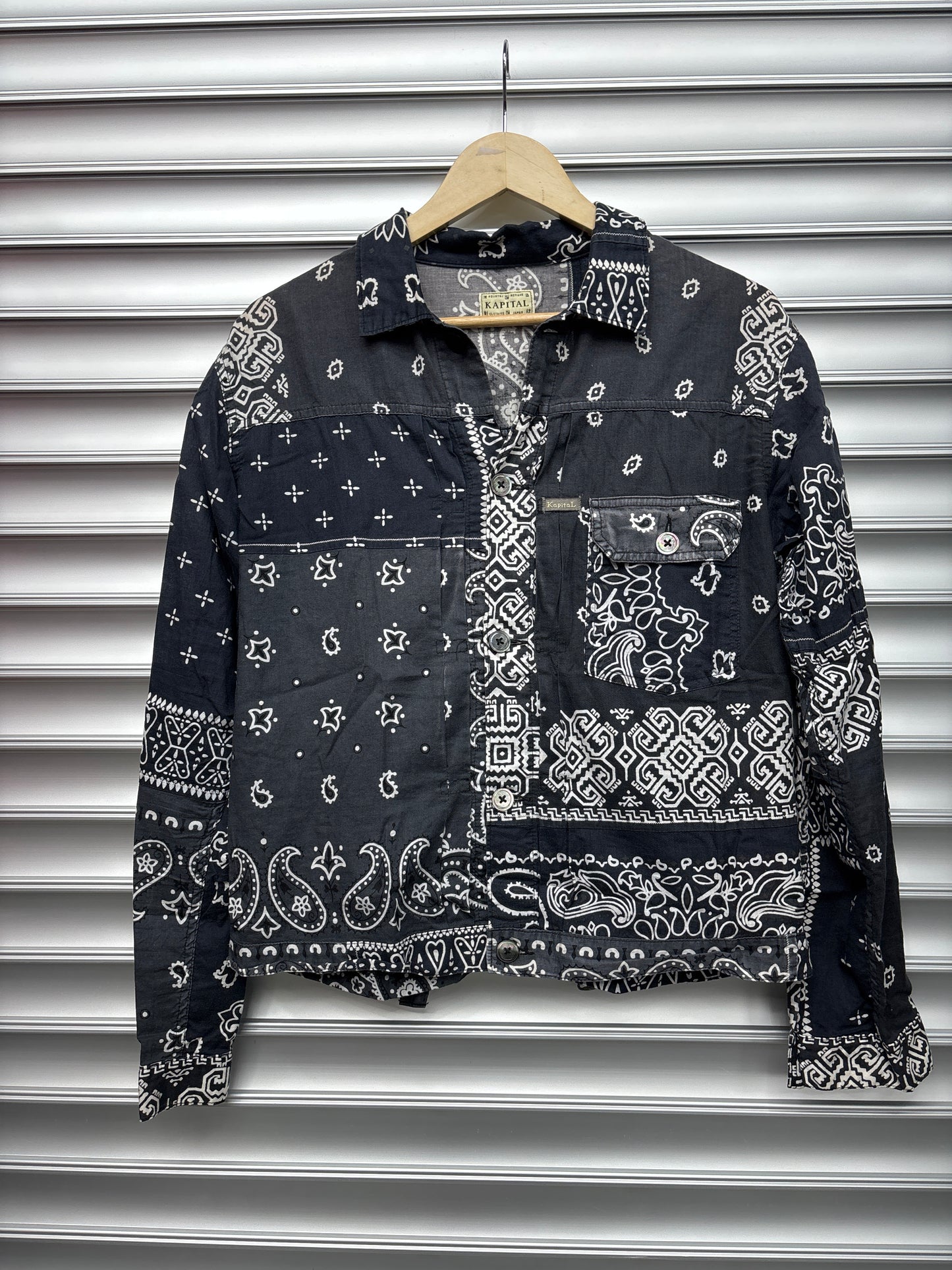 Kapital Black Bandana Button Up - 3