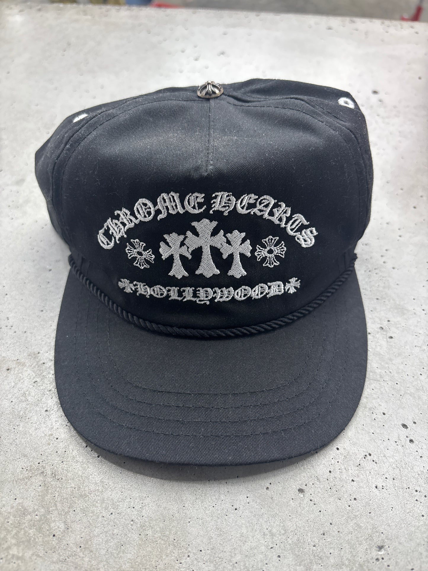 Chrome Hearts Cemetry Cross Black Hat