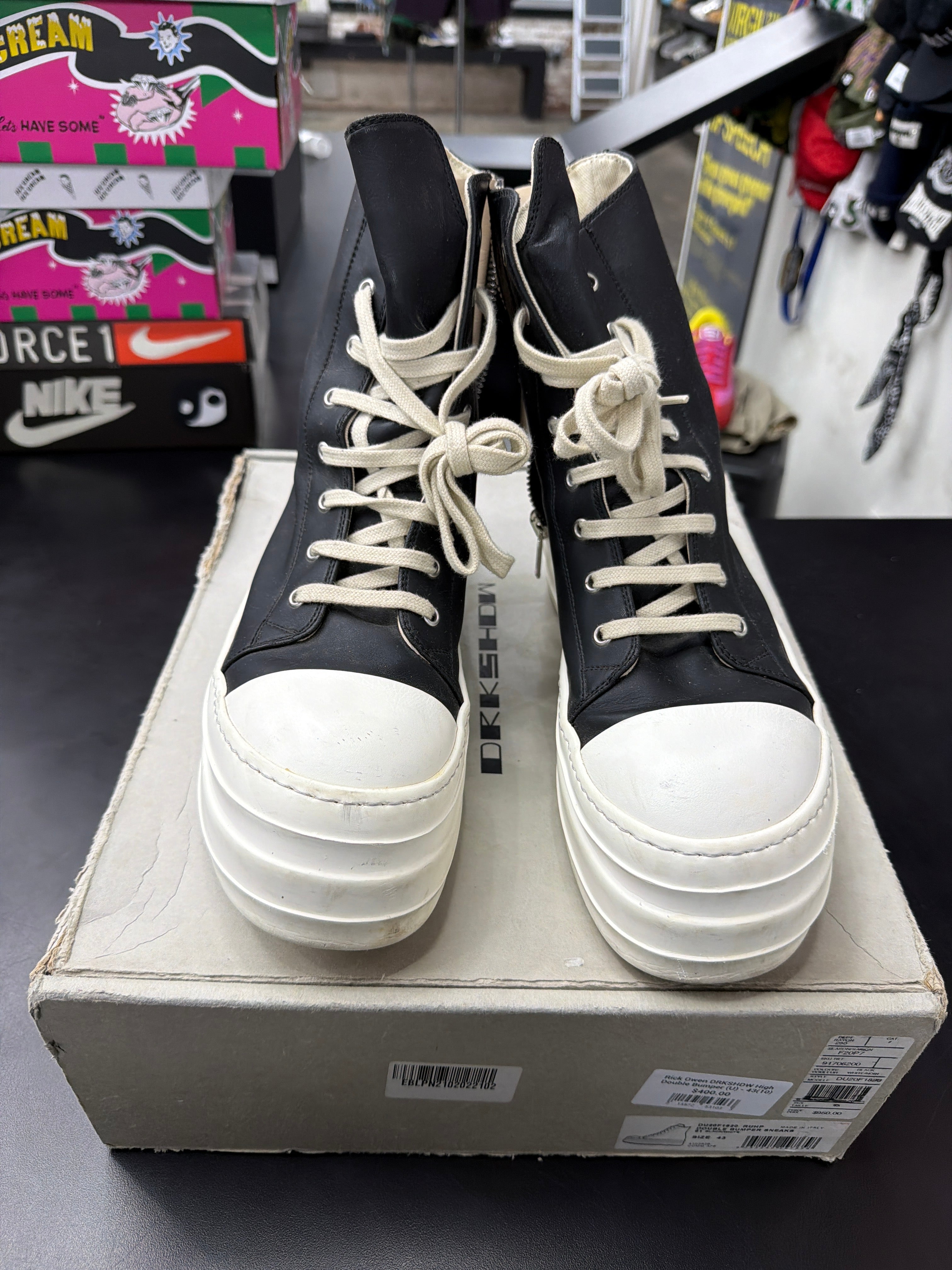 Rick Owen DRKSHDW High Double Bumper (U) - 43(10) – High Stakes