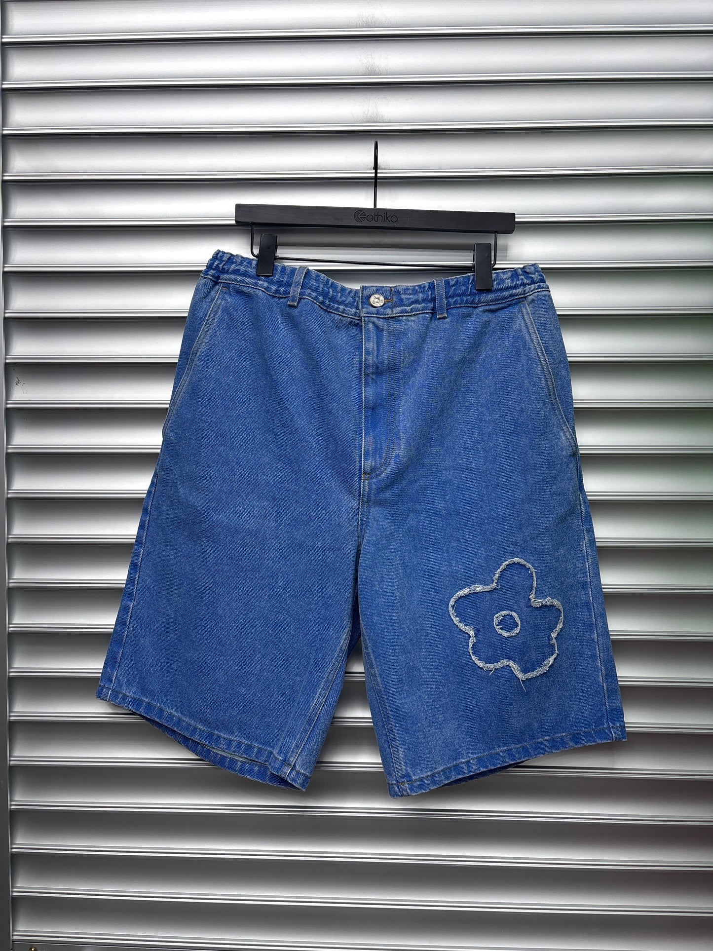 Marni Flower Patch Denim Shorts - 34