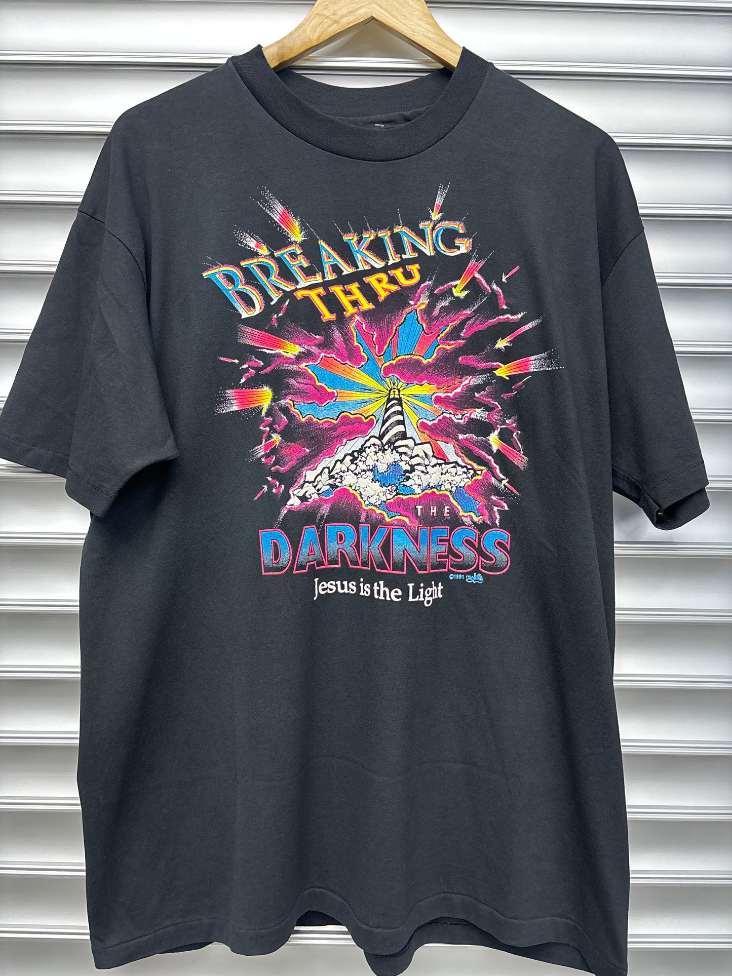 Vintage Lighthouse Jesus Tee - XL
