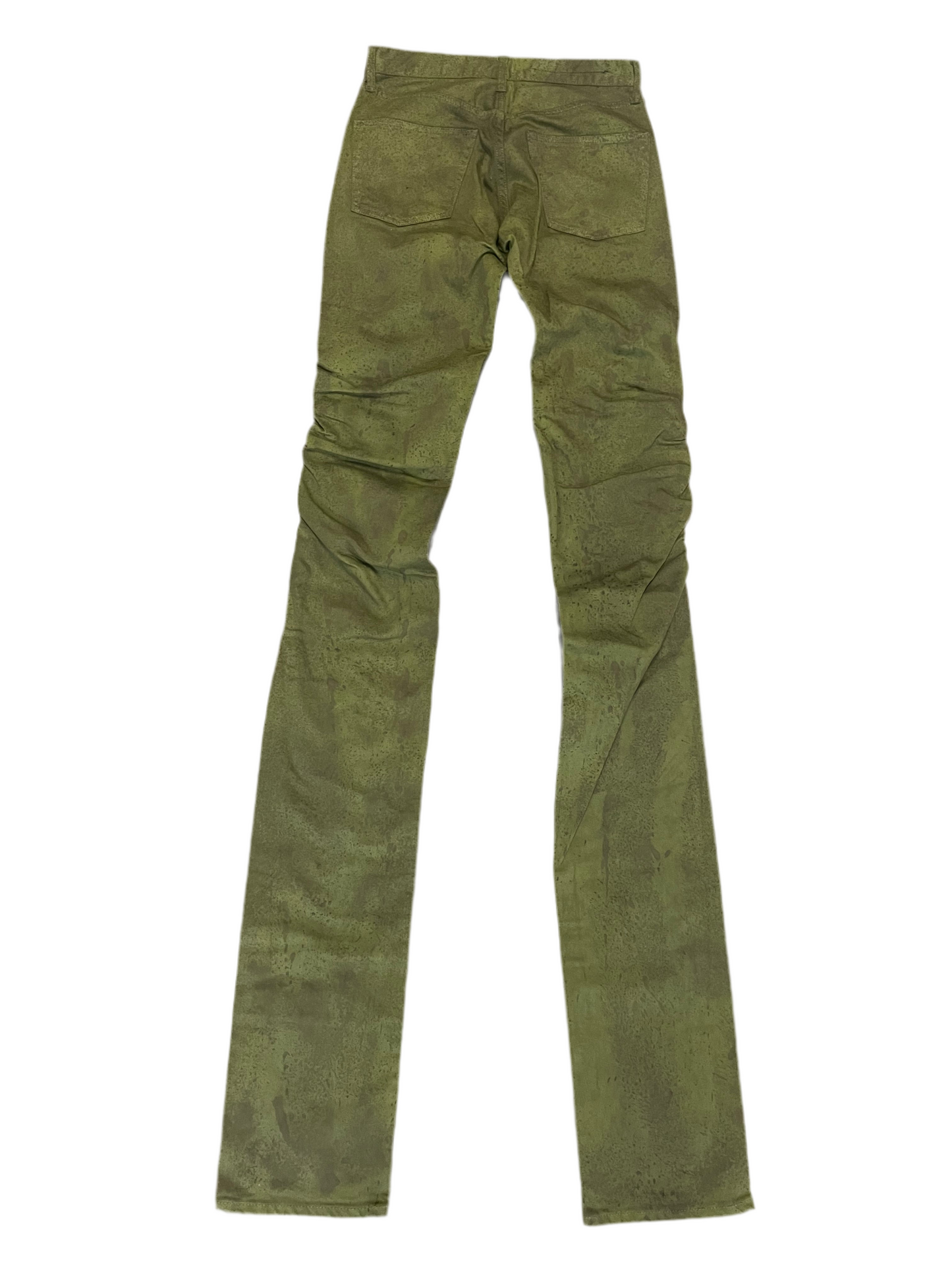 Vlone Green Hand Dyed Stacked Denim