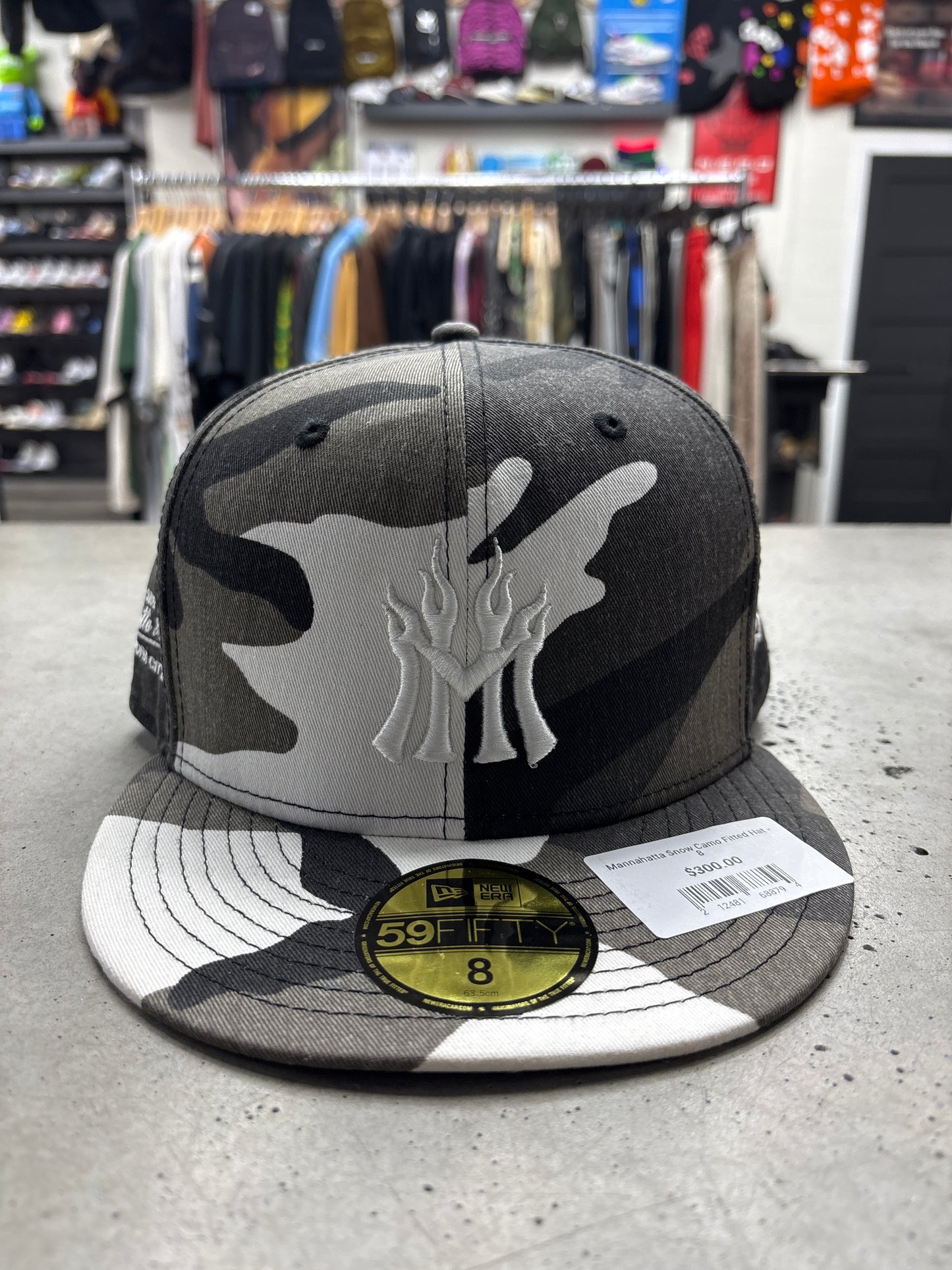 Mannahatta Snow Camo Fitted Hat - 8