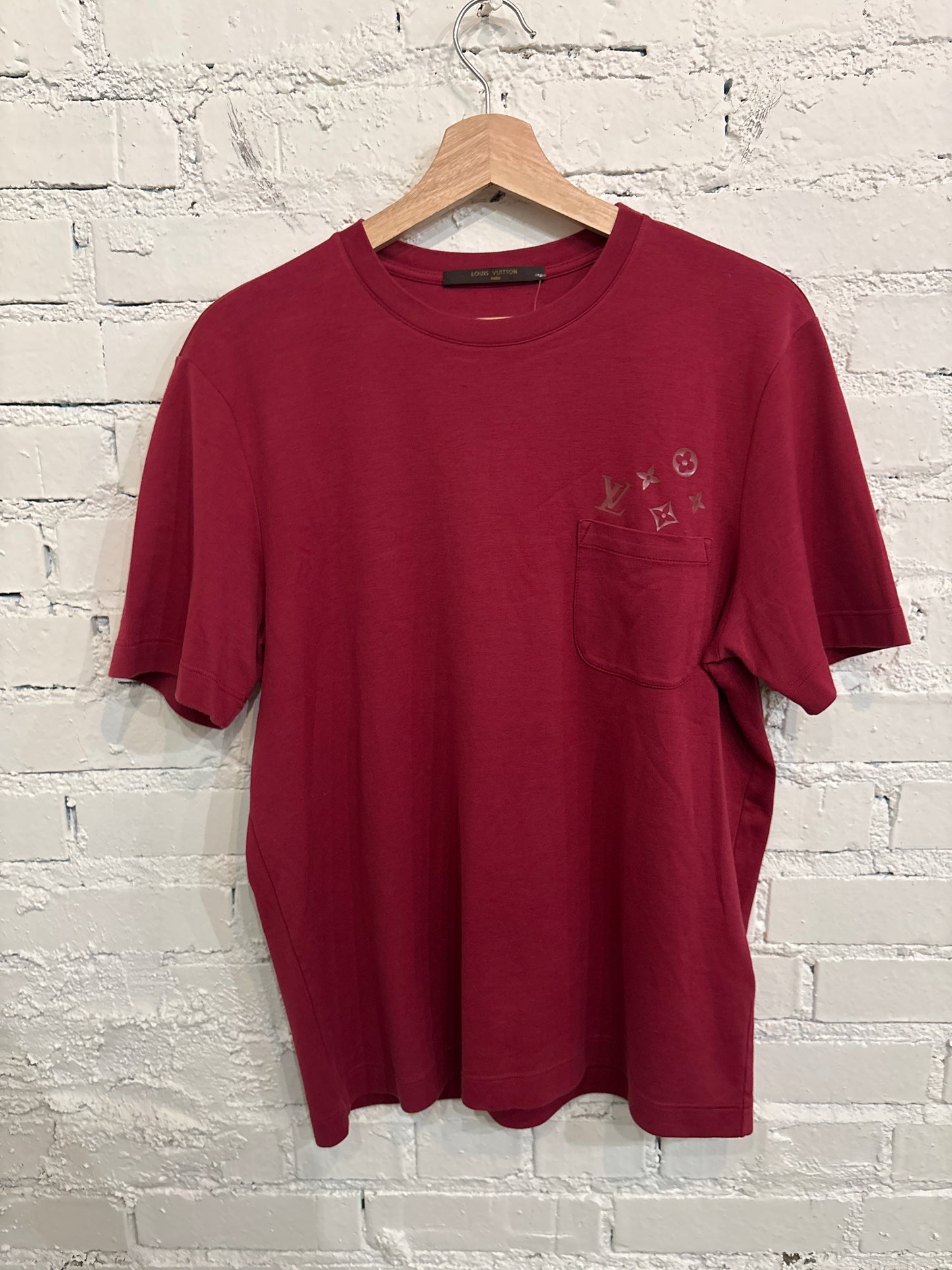 Louis Vuitton Burgundy Tee - S