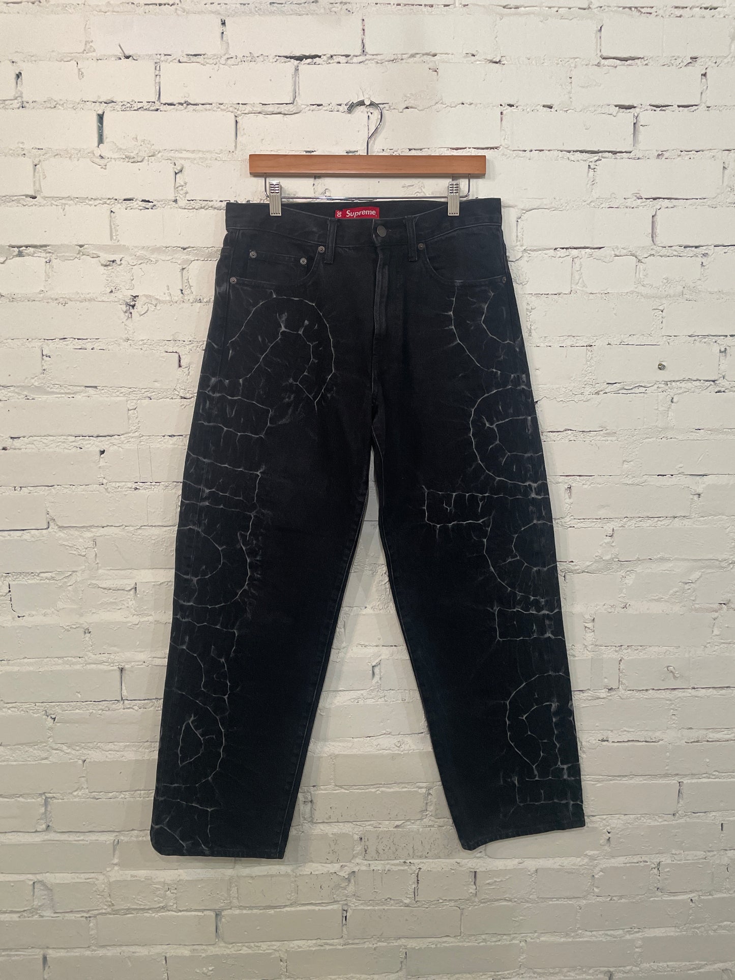 Supreme Acid Logo Denim Black - 30