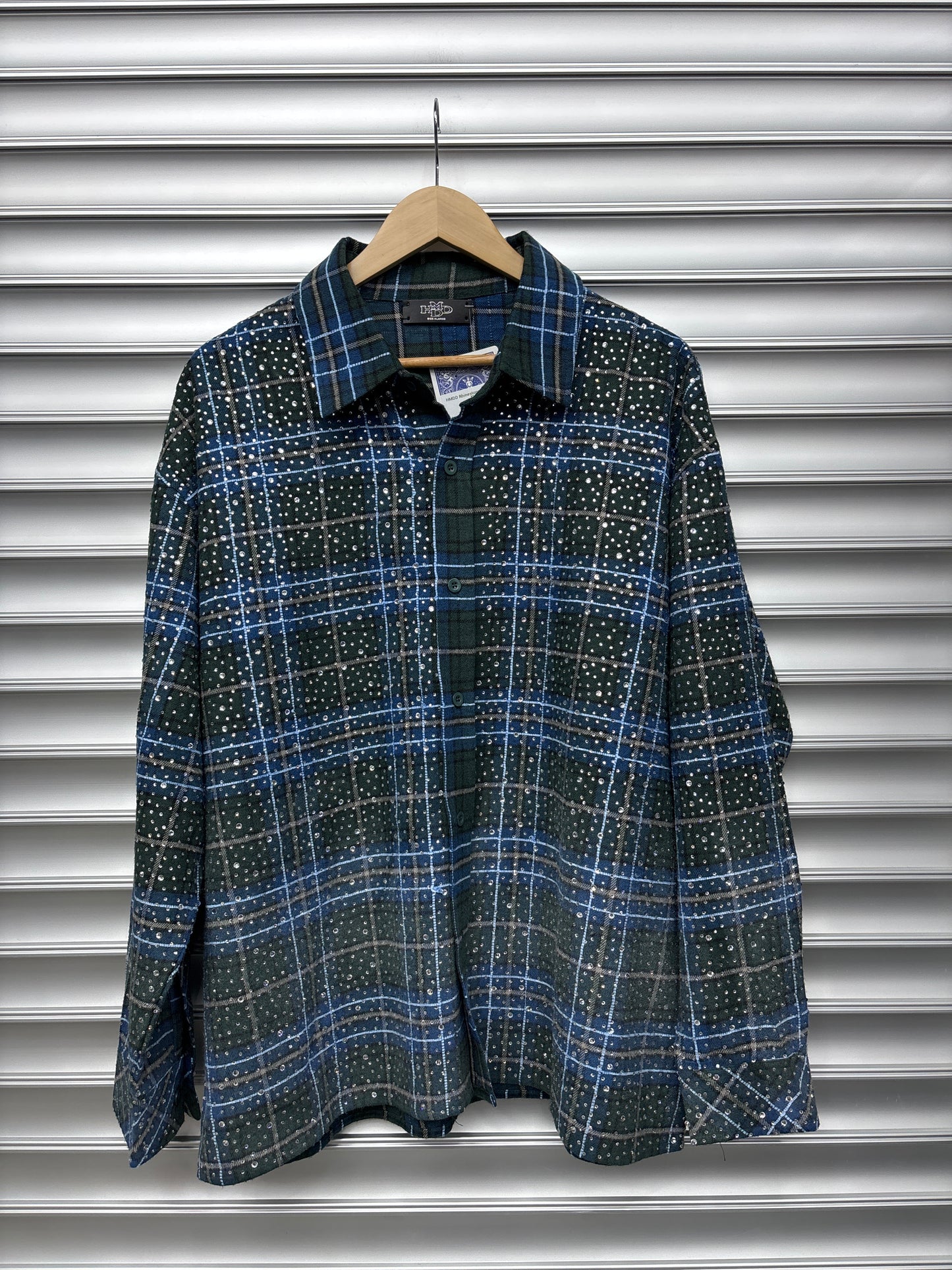 HMDD Rhinestone Flannel - XL