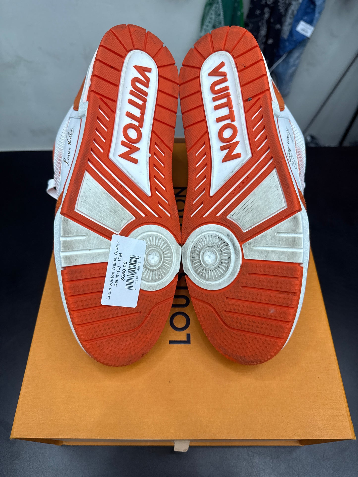 Louis Vuitton Trainer Orange Denim (U) - 11M