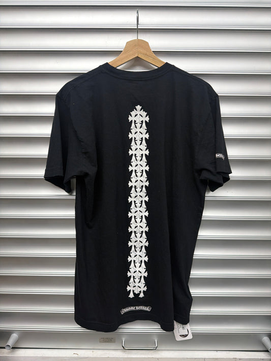 Chrome Hearts Cross Spine Black Tee - L