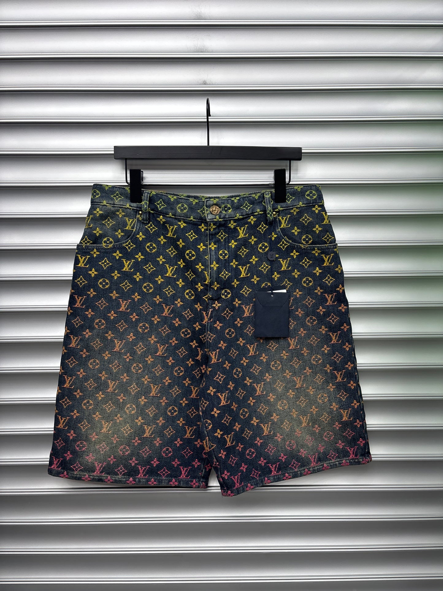Louis Vuitton Monogram Multi Color Denim Shorts - 32
