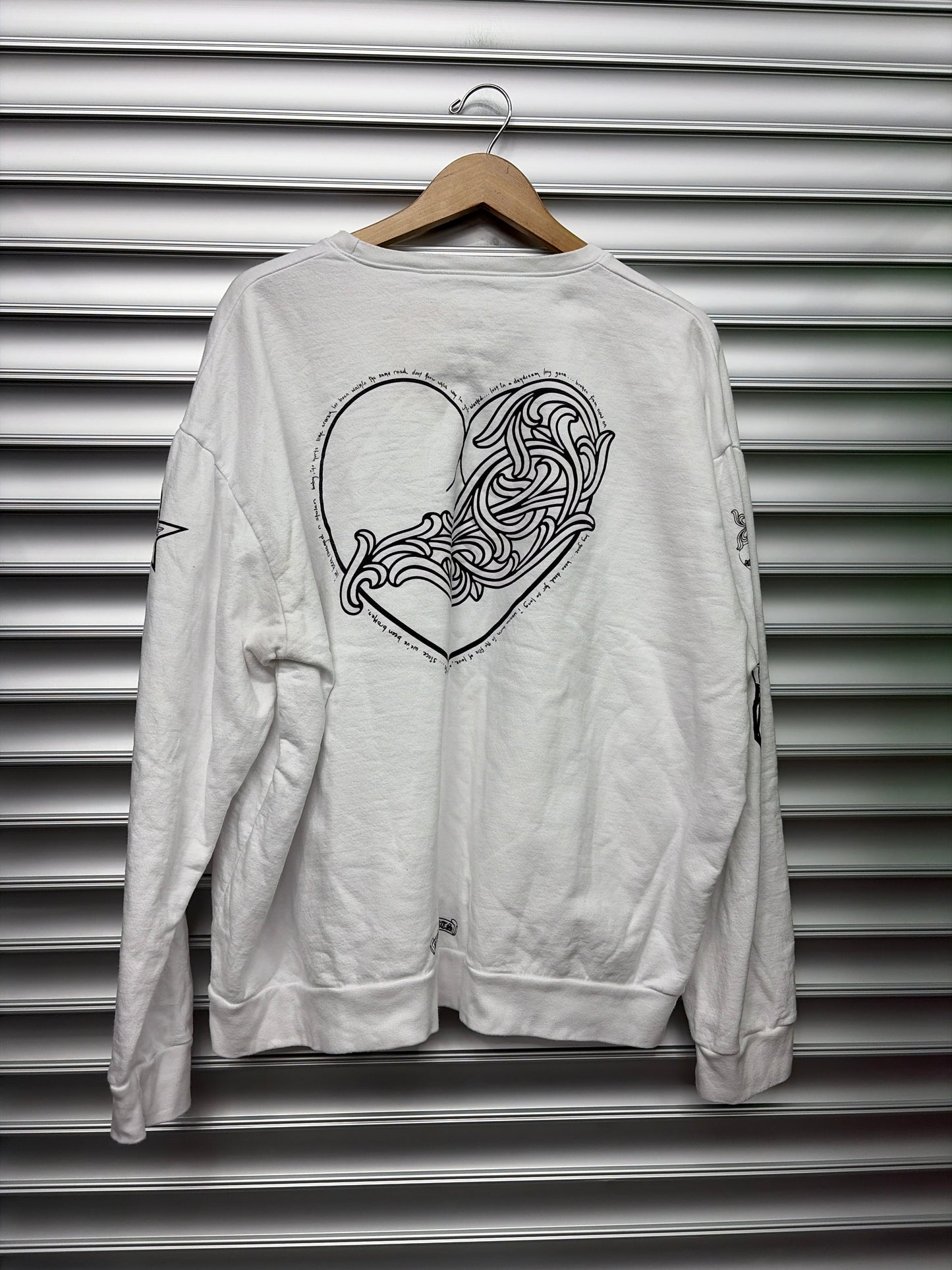 Chrome Hearts Deadly Doll White Sweater - XL