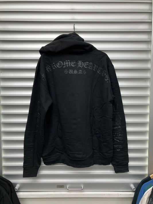 Chrome Hearts Black Horseshoe Hoodie - M