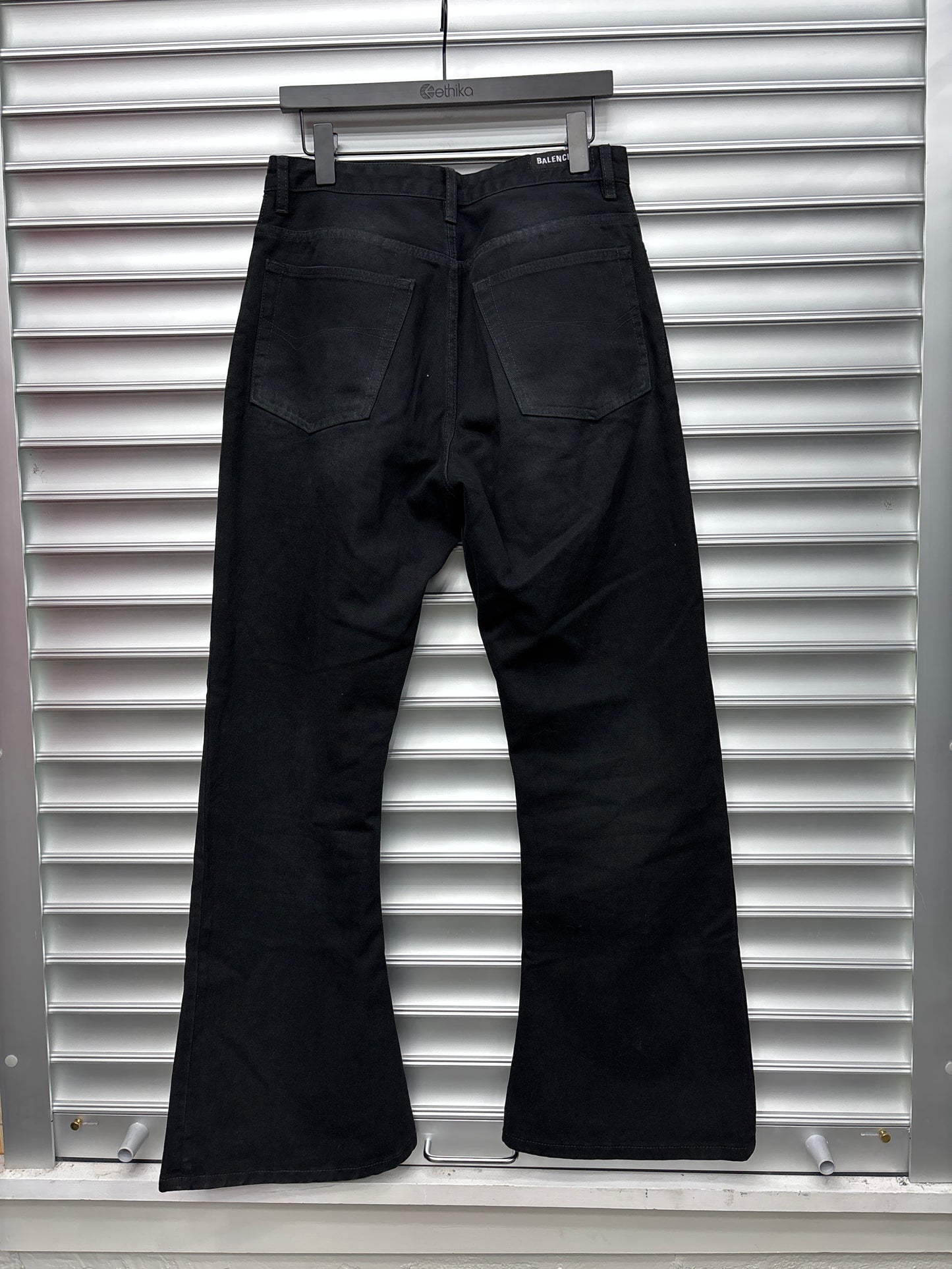 Balenciaga Black Flare Denim - XL