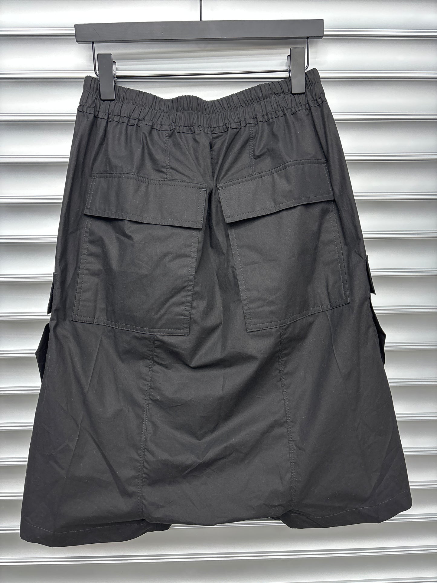 Rick Owen Cargo Pod Black Shorts - 48