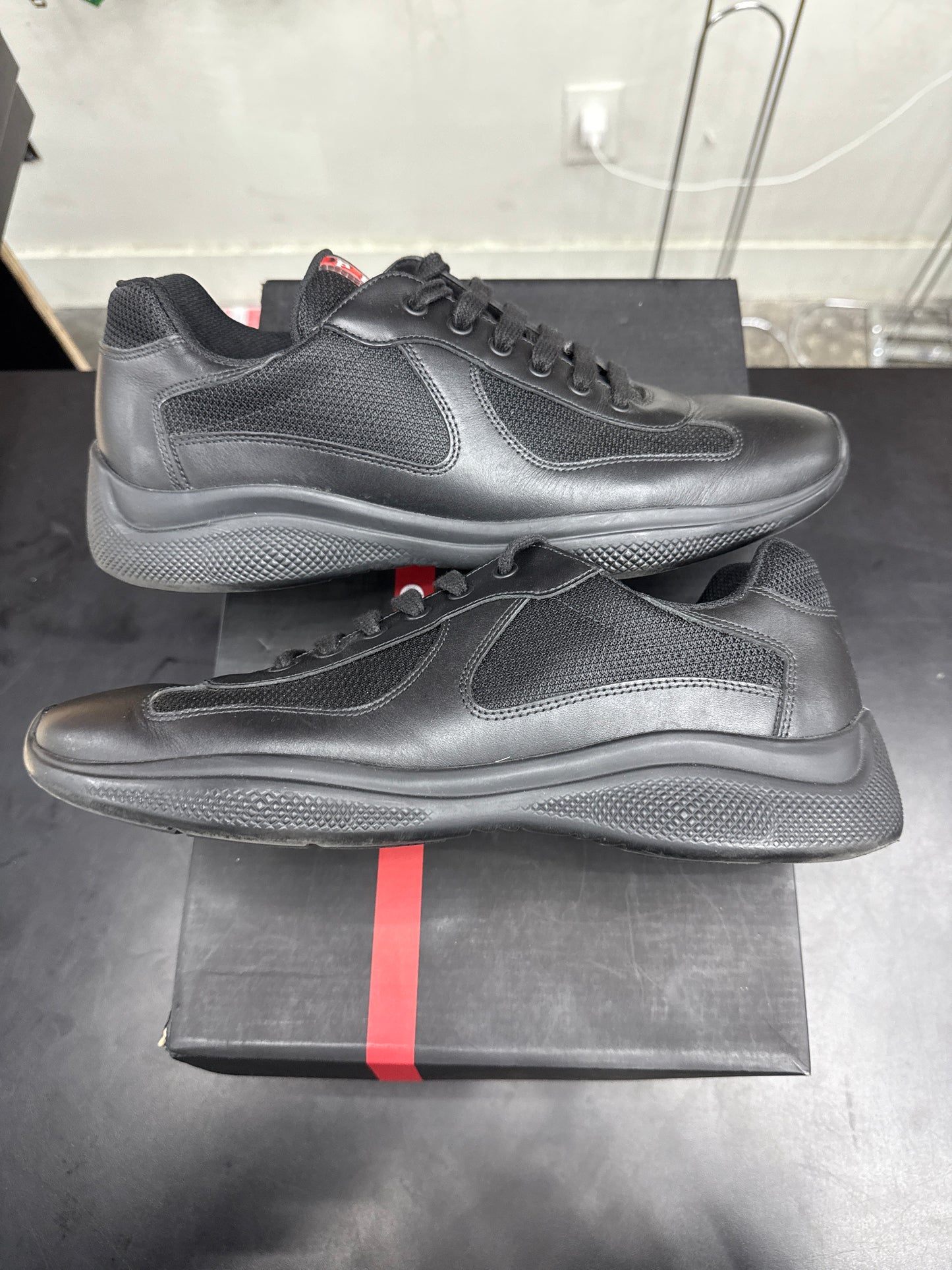 Prada American Cup Black Leather (U) - 11.5M