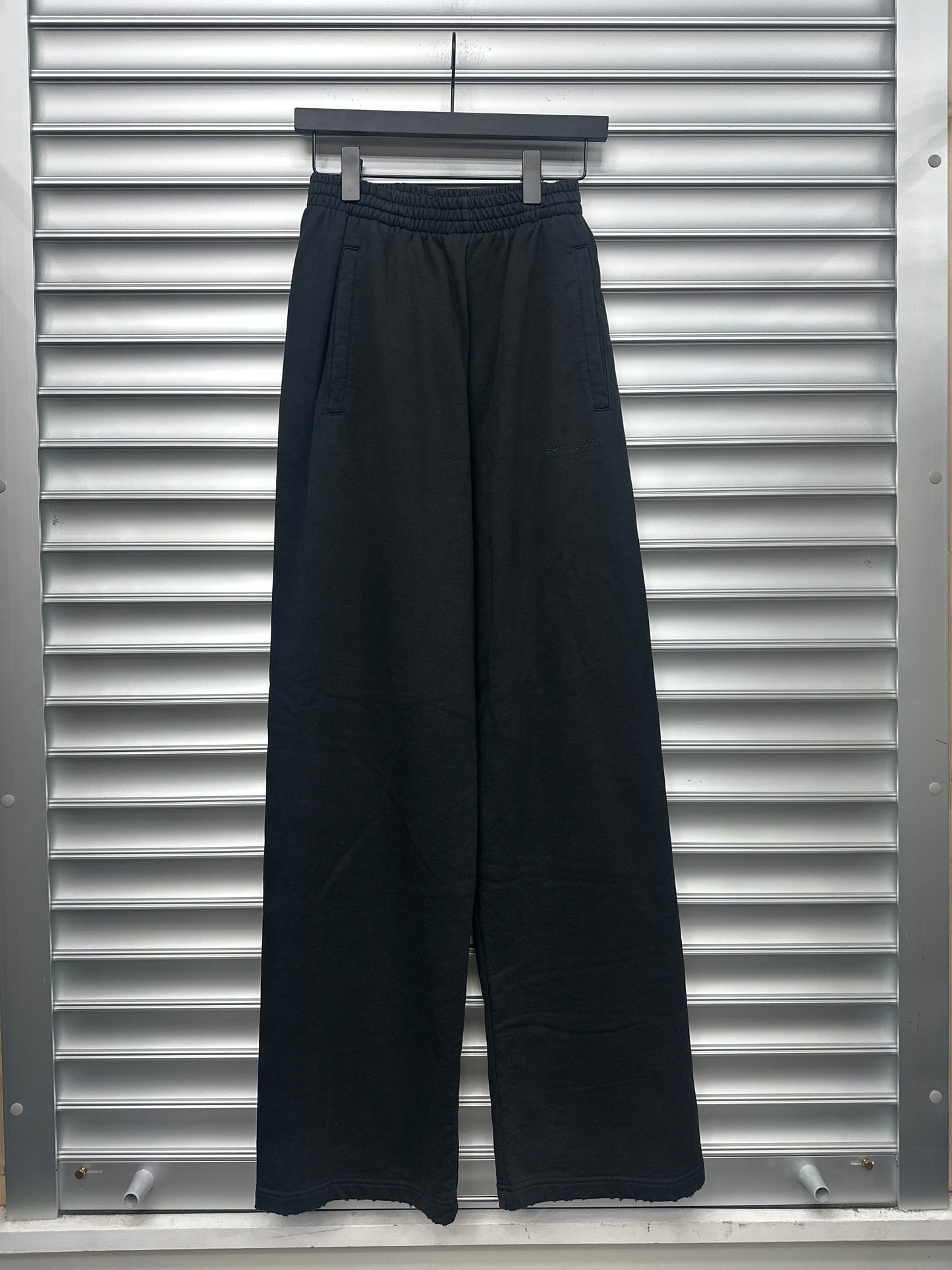 Black Tonal Balenciaga Baggy Sweatpants - XXS