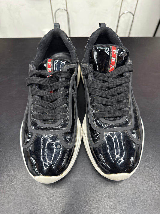 Prada American Cup Patent Rubber Black (U) - 7.5M (NB)