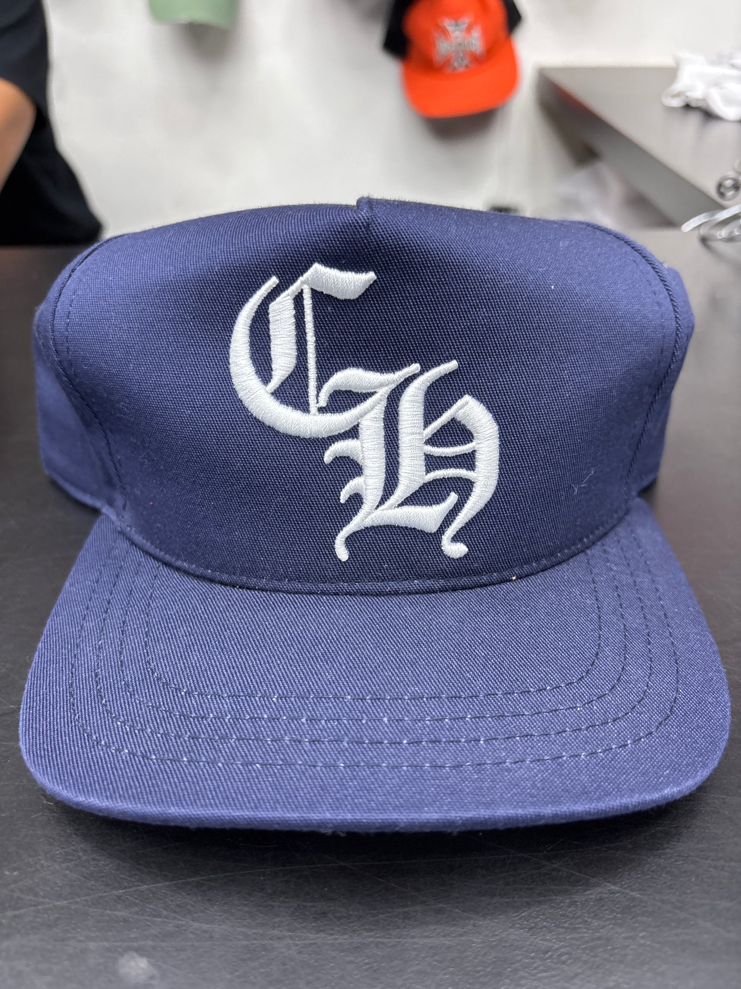 Chrome Heart Navy CH Hat