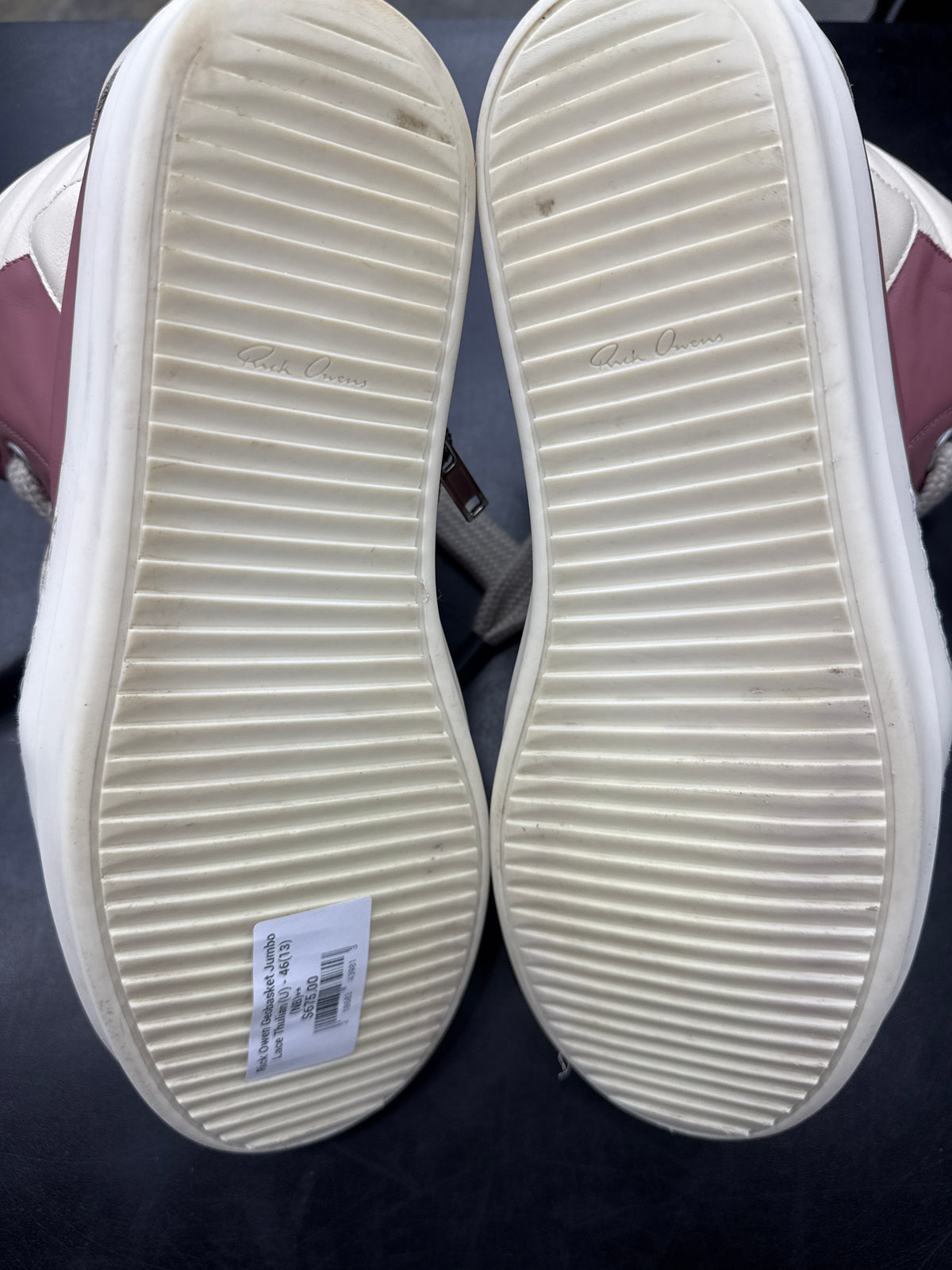 Rick Owen Geobasket Jumbo Lace Thulian (U) - 46(13) (NB)**