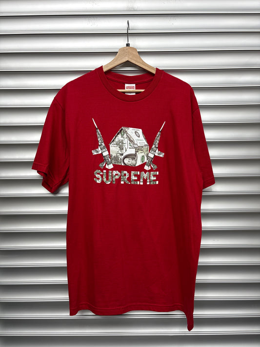 Supreme Guns And Money Red Tee - L**