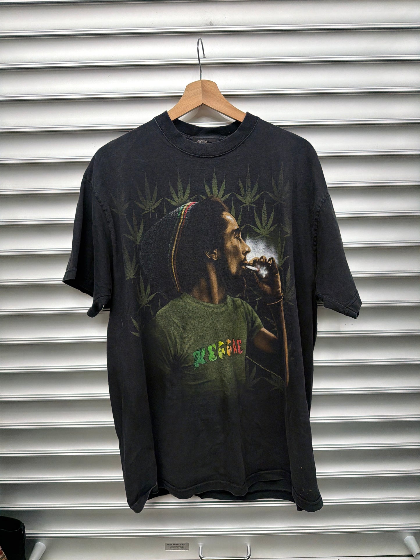 Vintage Bob Marley Weed Tee - XL