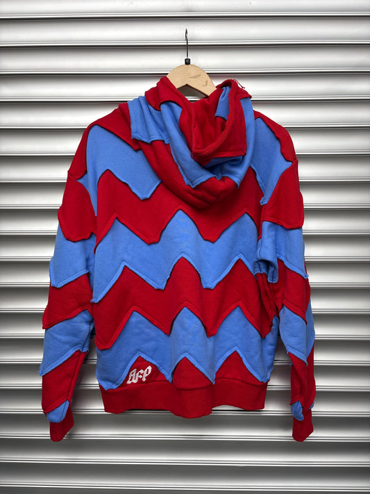 Sicko Red/Blue Striped Pullover - M**