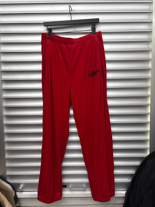 Supreme Velour Red Trackpants - M **