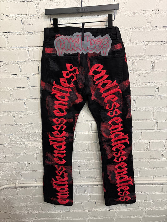 Endless Red Boro Stitch Denim - 30 (K)