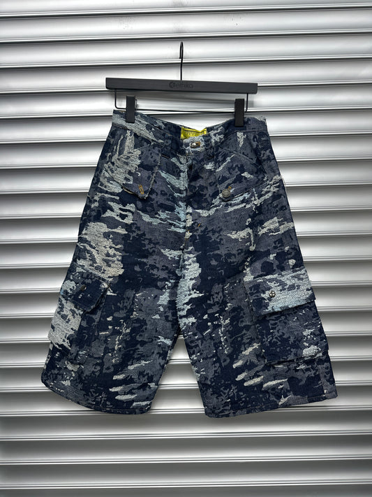 Kentucky Boy Tyler Boro Cargo Denim Shorts - M **