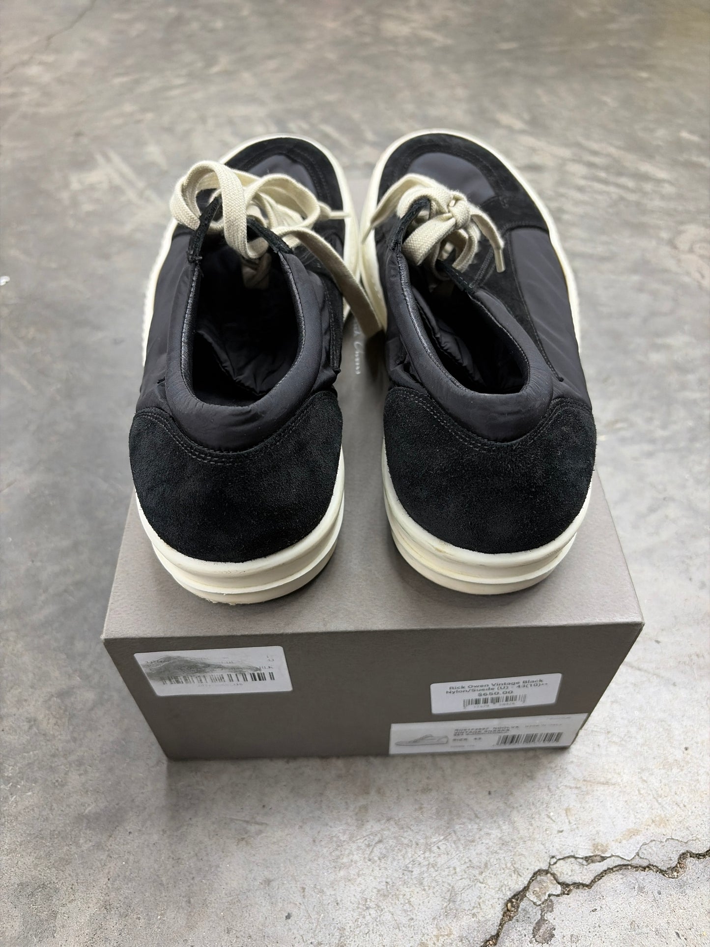 Rick Owen Vintage Black Nylon/Suede (U) - 43(10)**