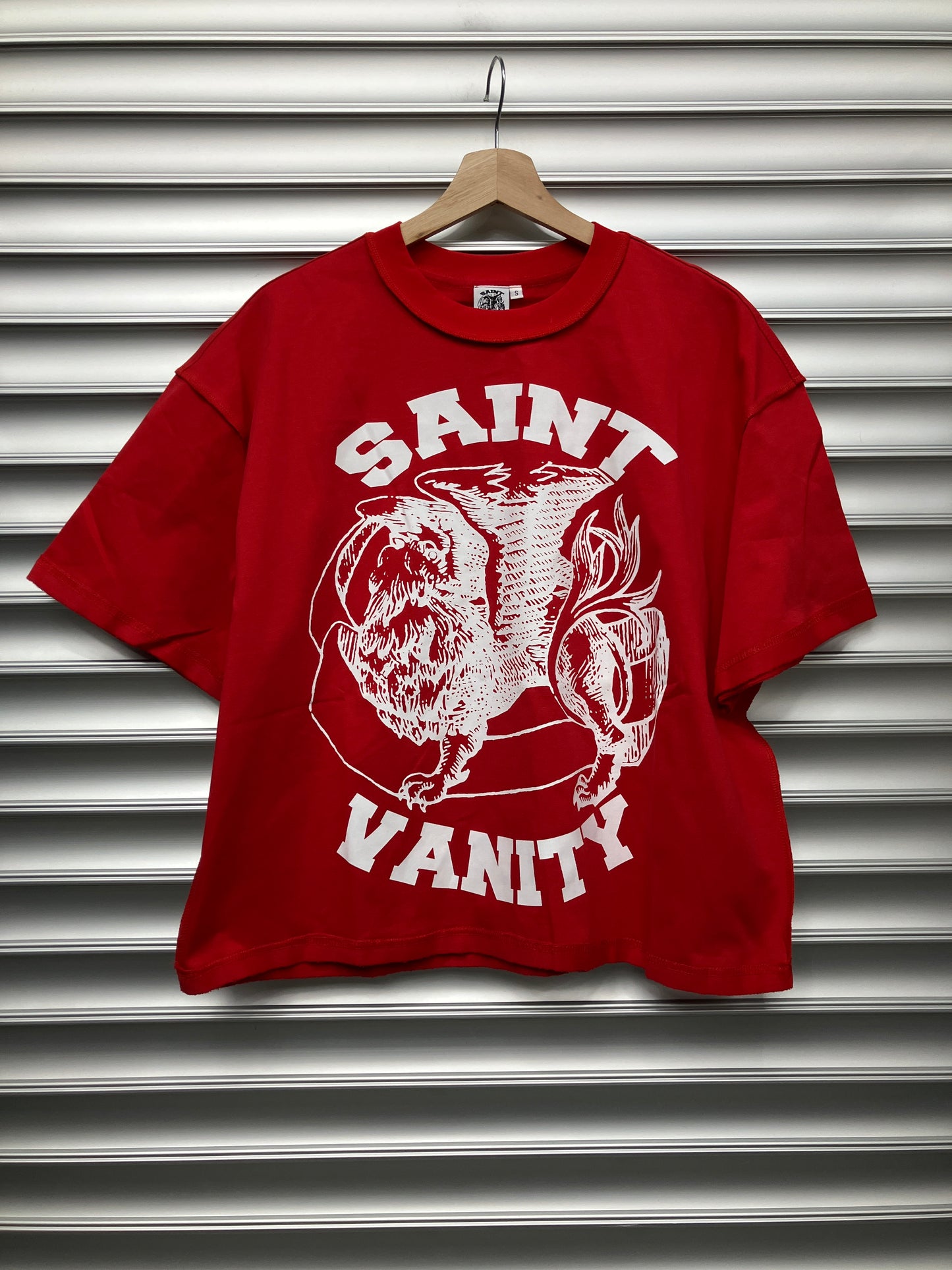 Red Saint Vanity Crest Tee - S