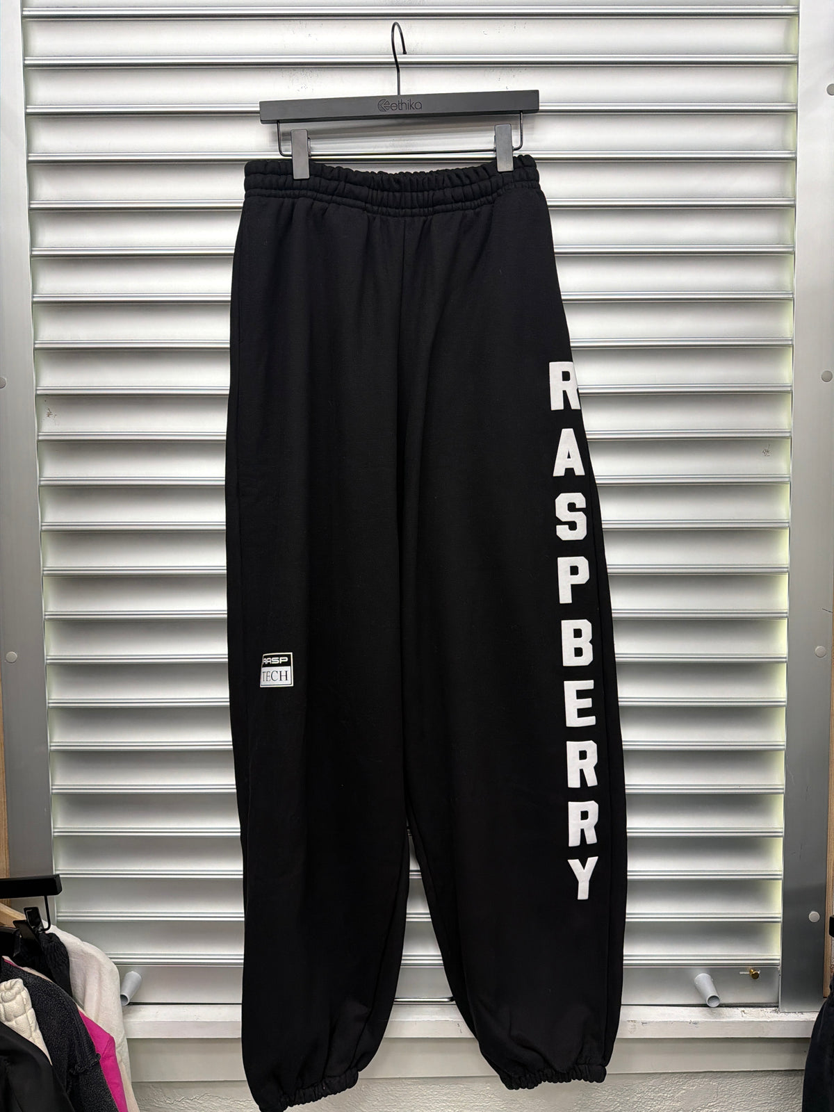 Raspberry Spellout Joggers - S**