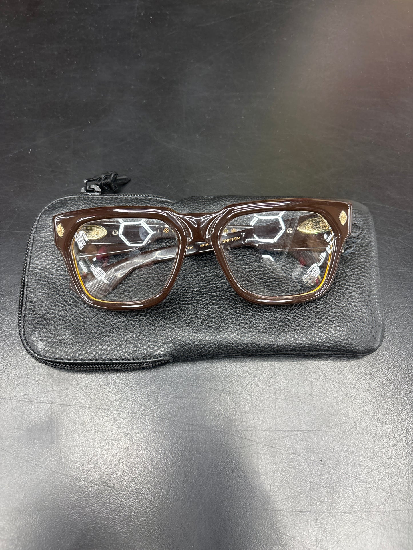 Chrome Hearts Sniffer Brown Frames