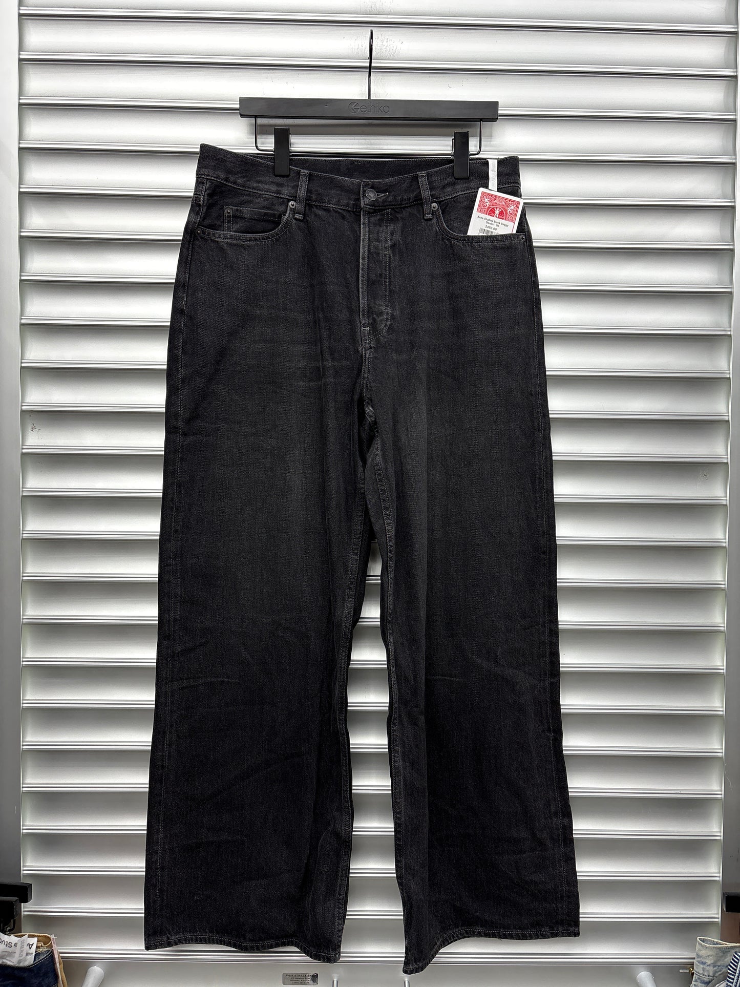 Acne Studios Black Baggy Denim - 50