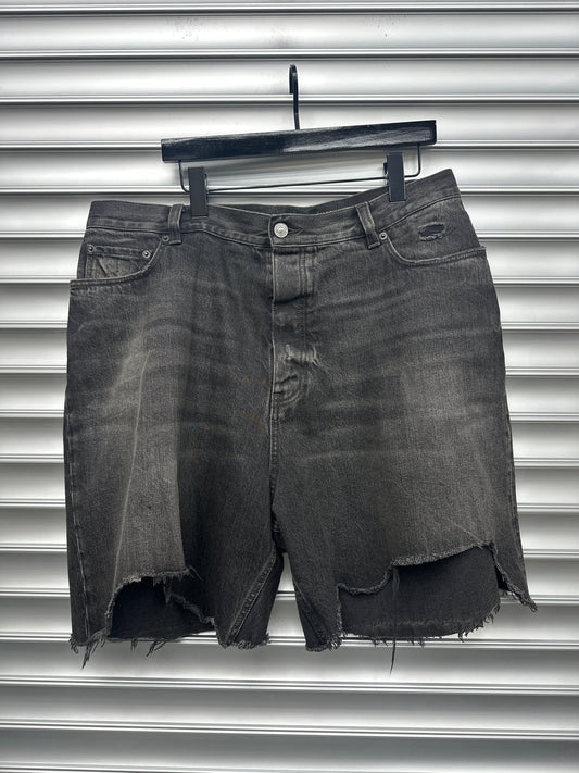 Balenciaga Dark Wash Shorts - L**