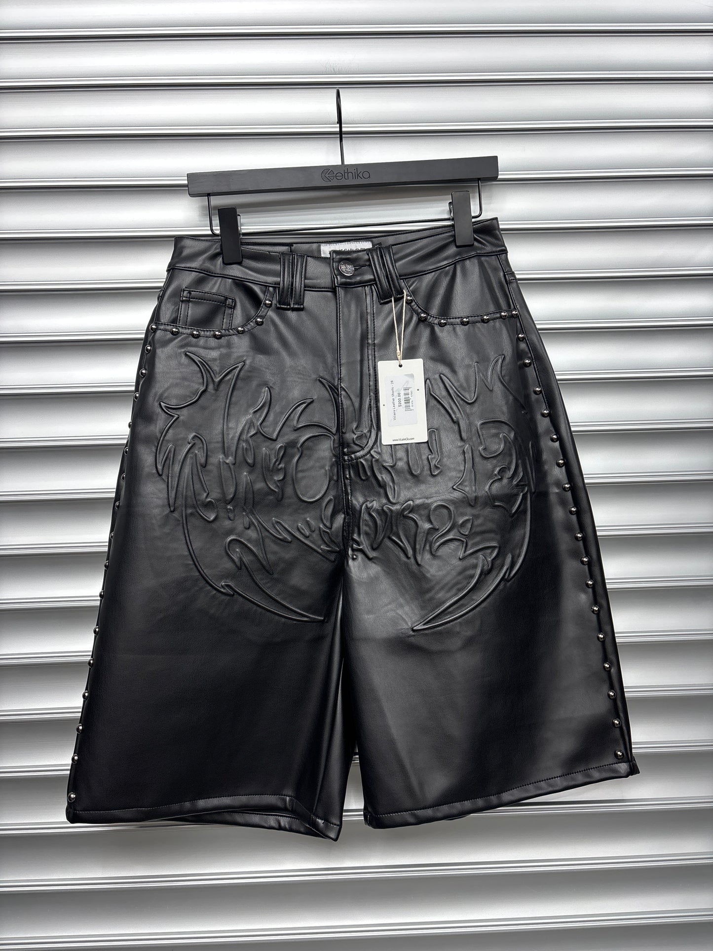 Vicaire Leather Shorts - 28