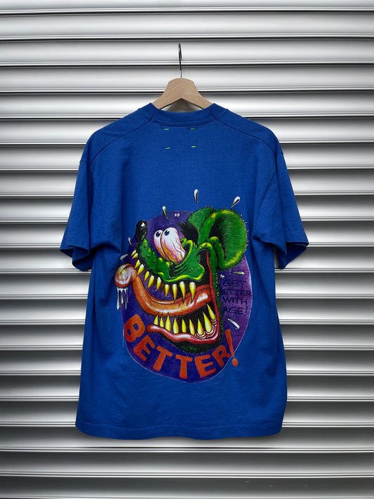Better With Age Blue Monster Tee - L