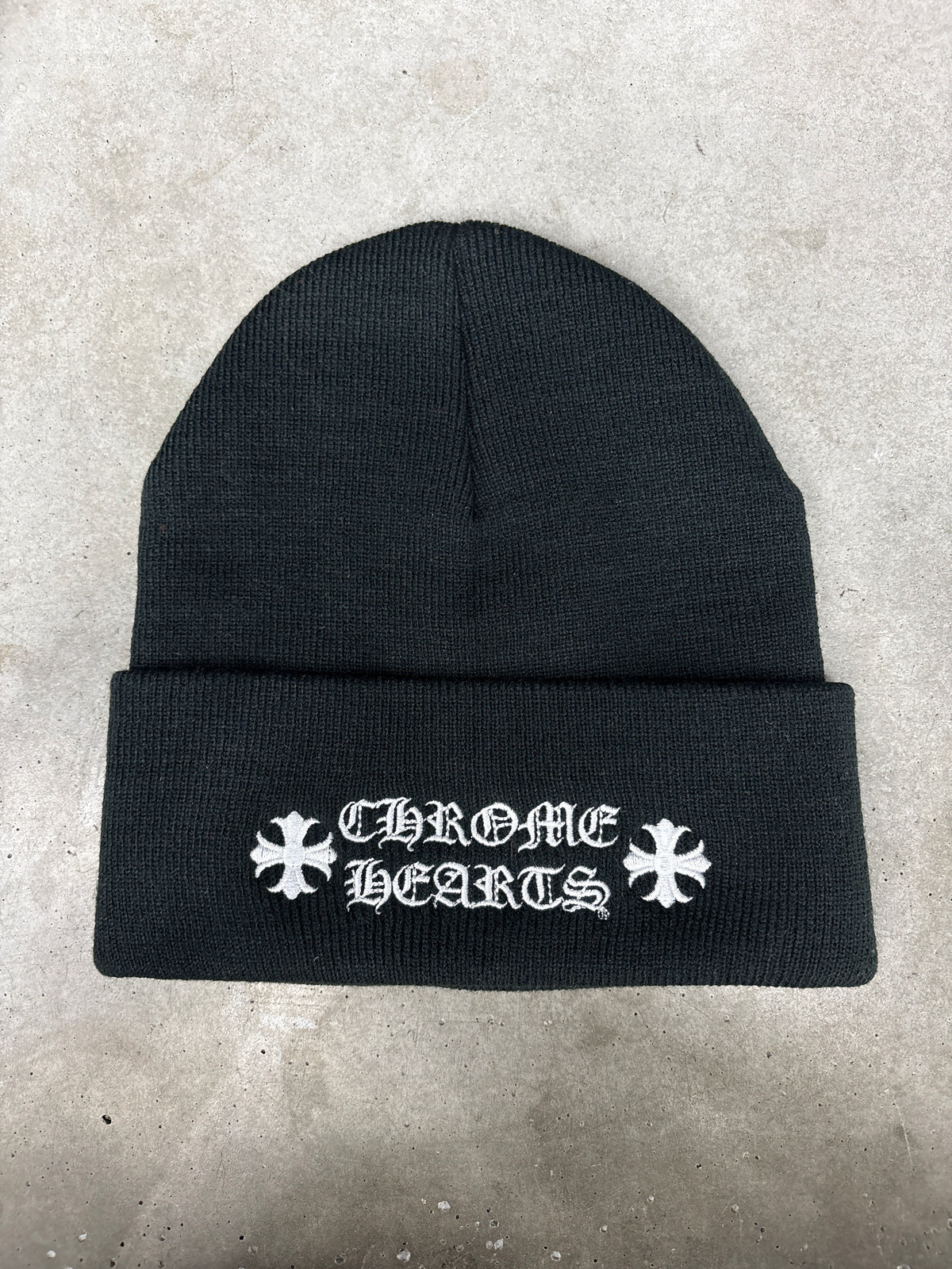 Chrome Hearts Black Beanie **