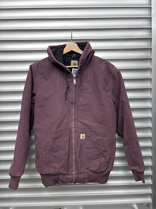 Carhartt Purple Zip Up Hood - M