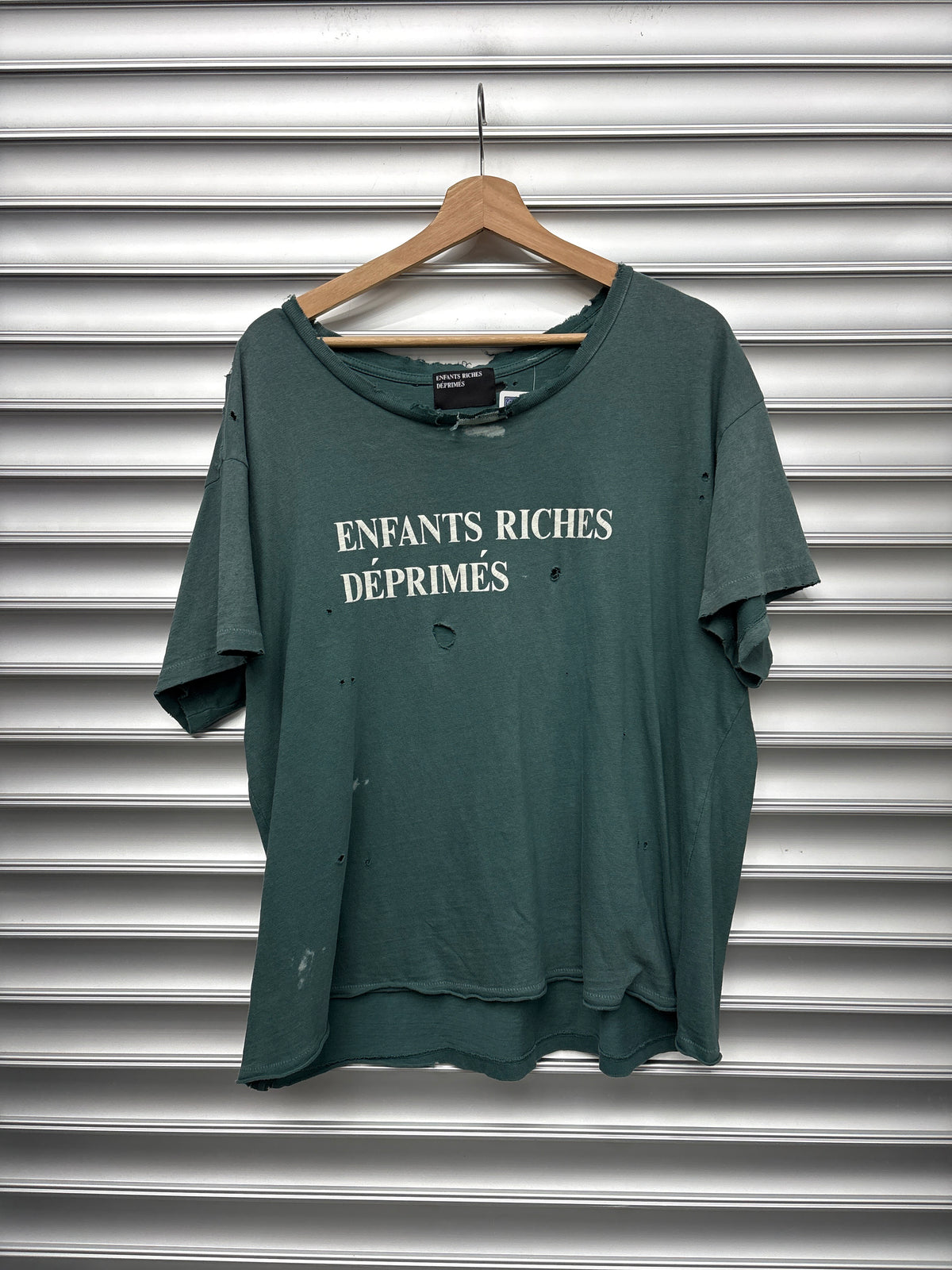 ERD Spellout Logo GreenTee - L **