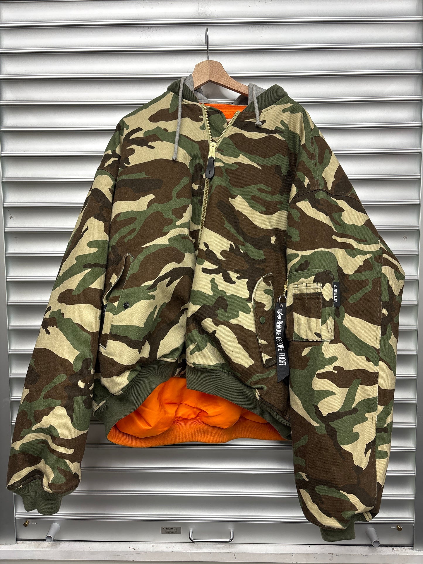 Vetements Alpha Industries Camo Bomber Jacket - L