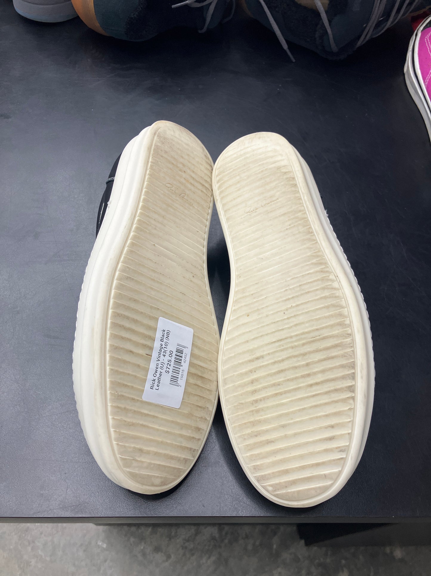 Rick Owen Vintage Black Leather (U) - 43(10) (NB)