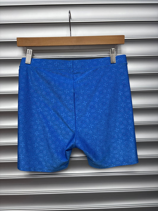 Chrome Hearts Blue Silk Shorts - M