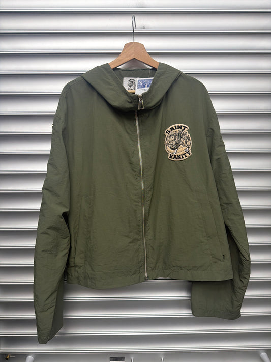 Saint Vanity Green Nylon Jacket - M **