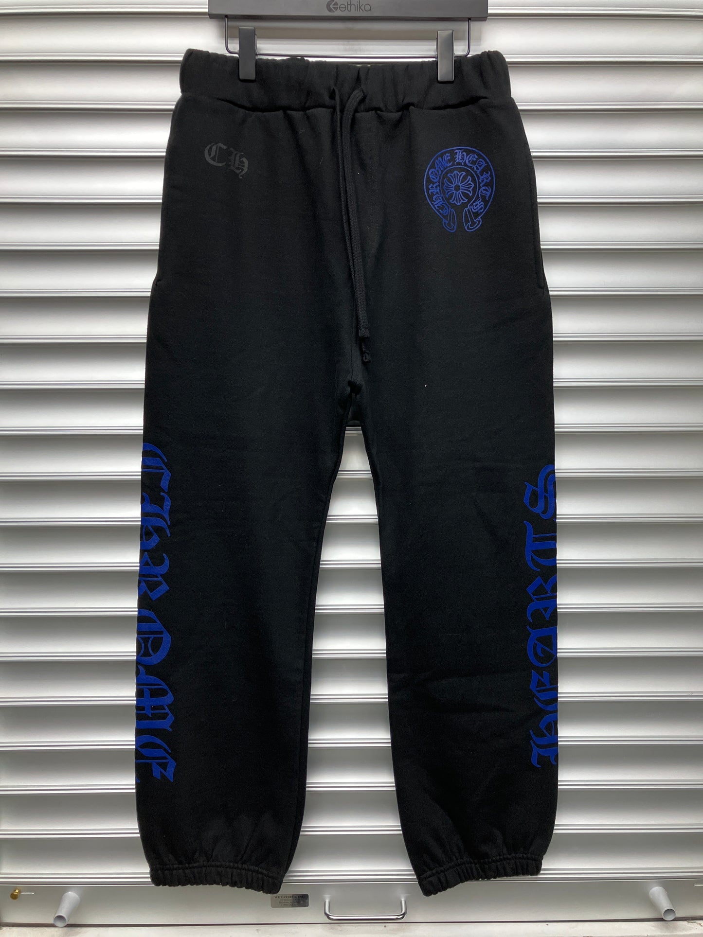 Brand New Chrome Black Blue Sweatpants - M