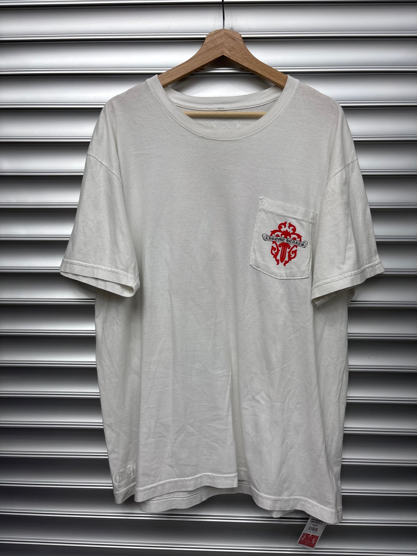 Chrome Hearts Red Cross Dagger Pocket Tee - XL