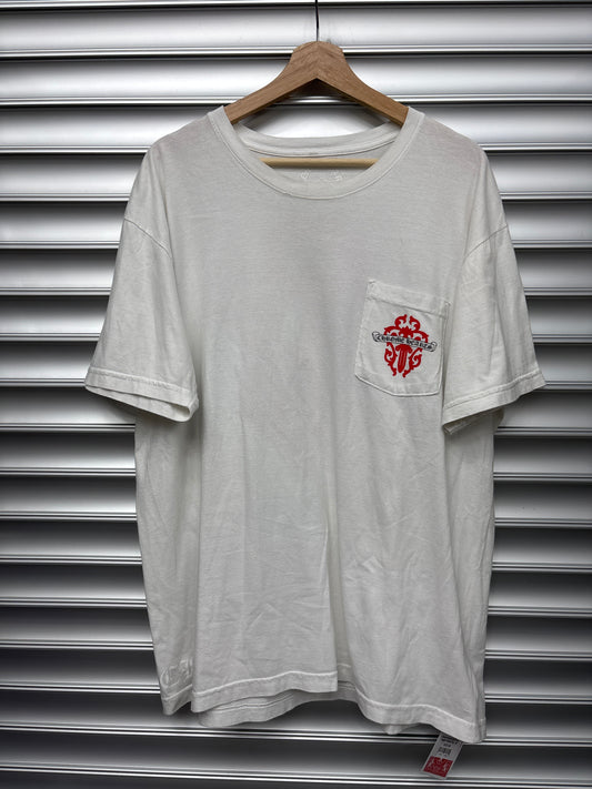 Chrome Hearts Red Cross Dagger Pocket Tee - XL